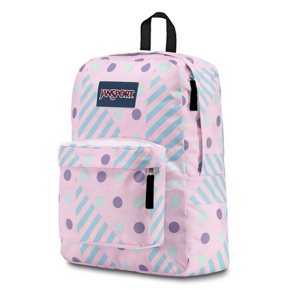 JanSport SuperBreak ONE Backpack - Ice Cream Geo Design - Perfect School Bag! - Picture 2 of 2